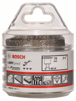 Алмазные свёрла Dry Speed Best for Ceramic для сухого сверления 70 x 35 mm2608587132